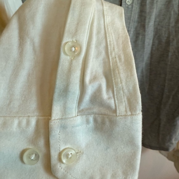 Kit and Ace Men’s knit button down, medium, grey and white - Picture 6 of 7